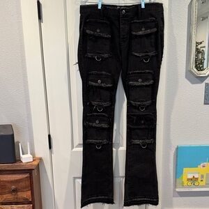 Calabash’s Black Distressed Men’s Jeans